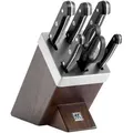 ZWILLING Gourmet 7-tlg, Selbstschärfender Messerblock, Braun