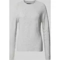 Vero Moda Regular Fit Strickpullover mit Stretch-Anteil Modell 'DOFFY' in Hellgrau Melange, Größe S