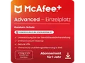 McAfee+ Advanced Einzelperson, Antivirus und Internet-Sicherheitssoftware für eine unbegrenzte Anzahl an Geräten, 1-Jahres-Abo - [Multiplattform]
