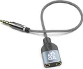 3,5mm Klinken Splitter Klinke Adapter AUX Kopfhörer Klinkenkabel Audio Kabel