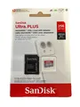 SANDISK Ultra® PLUS microSDXC™‐UHS‐I‐Karte, Micro-SDXC Speicherkarte, 256 GB, 16