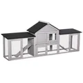 PawHut Kleintierstall Zwergkaninchenstall, BxTxH: 210x45,5x84,5 cm