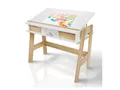 JUSKYS Kinderschreibtisch (höhen und neigungsverstellbar, Weiß)