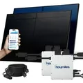 SUNNIVA Balkonkraftwerk 1000W mit Hoymiles 800W Wechselrichter inkl.Kabel 2x500W Solarmodule Bifazial Fullblack Glas-Glas