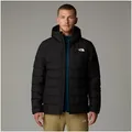 The North Face Daunenjacke ACONCAGUA 3 HOODIE mit Kapuze und Kordelzug, wasserabweisend, aus Daunen und Polyester schwarz XXL (62/64)