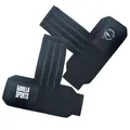 GORILLA SPORTS® Zughilfen Krafttraining - Paar, Gepolstert, Antirutsch - Lifting Straps, Handgelenk Bandagen, Fitness Zubehör, Bodybuilding, Gym