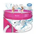 tectake Swimming Pool, rund, reißfestes PVC-Gewebe, 360 x 76 cm