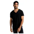 Tommy Jeans Herren Tjm Original Jersey V Neck Tee Dm0dm04410 Kurzarm Strickoberteile, Schwarz (Tommy Black), M EU