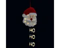 Fééric Lights & Christmas Weihnachtsfigur Weihnachtsdeko mit Beleuchtung, Weihnachtsmann HOHOHO, 24 LED (Deko-Objekt, Deko-Objekt)