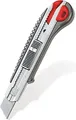 Cuttermesser L.157mm B.18mm Ganzmetall Drucktaste inkl.2 Klingen