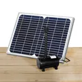 Mauk Solar Teichpumpe Set Multifunktions Solarpumpe 12W Gartenteich 600 l/h