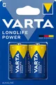 VARTA Retail 2er Pack Batterie Longlife POWER Alkaline C im Blister / LR14 1,5 V