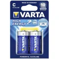 Varta High Energy - Batterie 2 x C Typ Alkalisch 7800 m # 04914 121 412