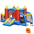 Aufblasbare Hüpfburg mit Rutsche Springburg SpielburgTrampolin 350x275x196cm