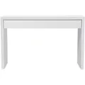 SVITA ANGULAR Schreibtisch mit Schublade Schminktisch Frisiertisch 120x40x76 cm Weiß