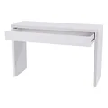 SVITA Angular Schreibtisch mit Schublade Schminktisch Frisiertisch 120x40x76 cm Weiß