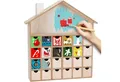BRUBAKER befüllbarer Adventskalender DIY Weihnachtskalender zum Bemalen und Befüllen - Blanko 33,3 cm hoch (1-tlg), Holz Kalender - Weihnachtshaus zum Selbstgestalten
