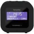 TechniSat TECHNIRADIO 40 - DAB+ Radiowecker (einstellbare Weckzeiten, dimmbares Display, USB Ladefunktion) schwarz