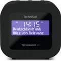 TechniSat TECHNIRADIO 40 DAB+ Radiowecker mit Sleeptimer und Snooze rot schwarz