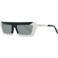 Geometrische Sonnenbrille mit Zweifarb-Design