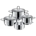 Silit Diamant Topf-Set, Koch-Geschirr-Set 4-teilig, edelstahl