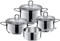 34387120 SILIT Topf-Set Diamant Edelstahl 18/10 (Set, 7-tlg., Bratentopf Ø 20 cm
