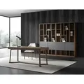 JVmoebel Arbeitstisch Arbeitstisch Möbel Design Arbeitsplatz Schreibtisch, Made in Europa braun