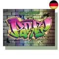 the lazy panda card company 15 Einladungskarten Kindergeburtstag: Graffiti