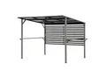 Sunjoy Stahl Whirlpool Pergola DENALI - 252cm x 282cm, grau