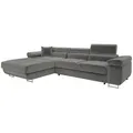 Mirjan24 Ecksofa, Silber, Textil, 5-Sitzer, links montierbar, L-Form,Rechteckig, 280x170 cm, Wohnzimmer, Sofas & Couches, Wohnlandschaften, Ecksofas