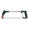 Bosch Bügelsäge 300mm (Universalsäge mit robustem Bimetall-Sägeblatt für präzise Schnitte in Metall, Holz, Kunststoff und mehr; 24 TPI; einfacher Blattwechsel; Schnittwinkel 45°/90°; Softgrip)