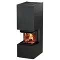 H&M Kaminbausatz Ready Uh 500/500 schwarz style 11Kw 3-Seitig Raumteiler