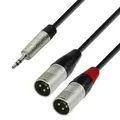 Cables 4 STAR YWMM 0180  Audiokabel, Rean 2x 3Pol XLR male auf 3,5mm Miniklin...