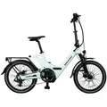 E-Bike Klapprad 2GO - 20 Zoll E-Klapprad, Vollfederung, Reichweite ca. 50 km 7 Gang Shimano, Bafang Hinterradnabenmotor, 378 Wh, BERLIN 2GO hellgrün - Grün