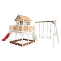 AXI Spielhaus Liam mit Sandkasten, Doppelschaukel & roter Rutsche