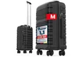 GENTOR Hartschalen-Trolley Koffer Reisekoffer Hartschalenkoffer Trolley Rollkoffer Handgepäck, 4 Rollen, PP Harteschalenkoffer & Reisekoffer