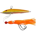 PRO FILSTAR Pilker - Fischköder - Hochseeangeln & Meeresangeln Angelköder - Hornhecht & Makrelen Assist Angelhaken - Forelle & Raubfisch Köder - Meerforelle - Angeln Kunstköder Wobbler (Orange, 80GR)