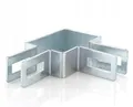 Eckschelle rund 60x40mm - Verzinkt Zaunschelle für Zaunpfosten - Befestigung von Gitterstabmatten - Zaunschellen Schelle Strebenschelle Pfostenschelle