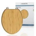 Schütte WC-Sitz Natural Bamboo 81001, beige, Edelstahlscharnier, Bambus