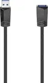 Hama USB-Kabel USB 3.2 Gen1 USB-A Stecker, USB-A Buchse 1.50m Schwarz 00200628