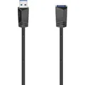 Hama USB-Kabel  USB 3.2 Gen1 USB-A Stecker, USB-A Buchse 1.50 m Schwarz  0020...