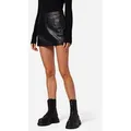 RICANO Lederrock RK-05 Skirt Hochwertiges Lammleder schwarz L