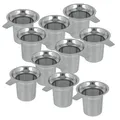 10er SET METALTEX 253835 Tee-Sieb groß mit Griff, Inox, Teesieb für Tassen un...