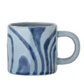 Bloomingville Ninka Becher aus Stoneware, blau – 250 ml, modernes Design, spülmaschinenfest – 82060490