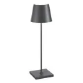 Poldina PRO lampada da tavolo a batteria ricaricabile IP65 colore grigio scuro Z