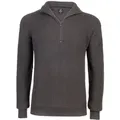 Brandit Marine Pullover Troyer, schwarz-grau, Größe XL für Männer