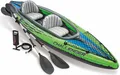 Zweierkajak "Challenger K2", (Set, mit 2 Paddeln und Luftpumpe) schwarz/grün/blau