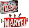 LEGO® MARVEL Logo & Minifiguren (76313), LEGO Super Heroes Konstruktionsspielsteine, (931 St), Made in Europe