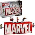 LEGO Super Heroes 76313 MARVEL Logo & Minifiguren Klemmbausteine Bausatz