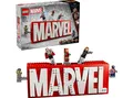 LEGO Super Heroes 76313 MARVEL Logo & Minifiguren Bausatz, Mehrfarbig